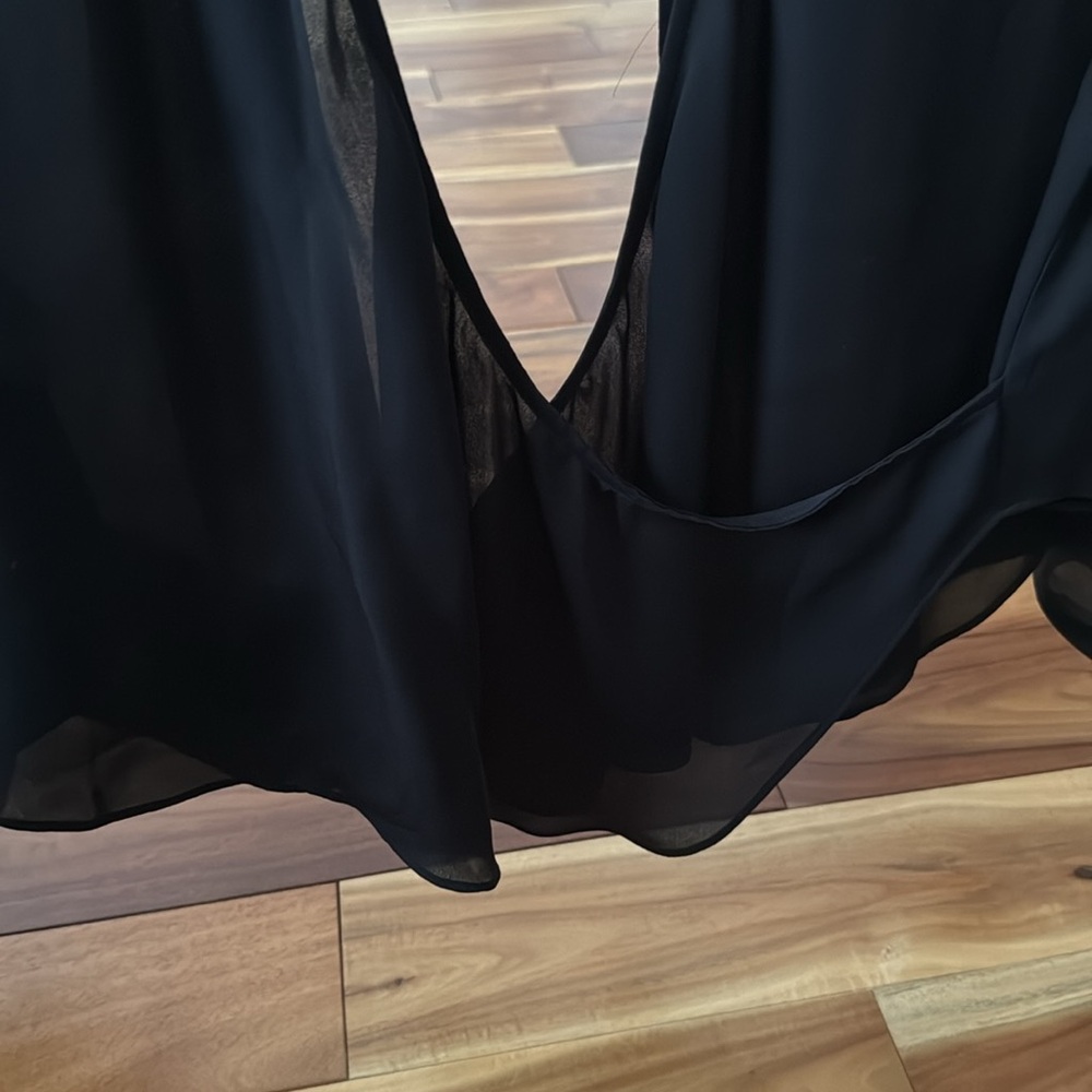 Haute Hippie Button Up Blouse With Open Back - image 4